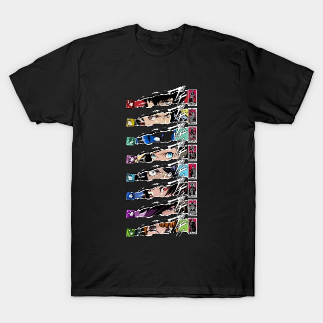 Phantom Thieves Cut-Ins and Arcanas T-Shirt by Nifty Store